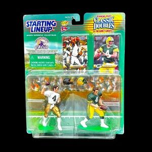 Starting Lineup Brett Favre Classic Doubles Winning Figures collectible set EUC